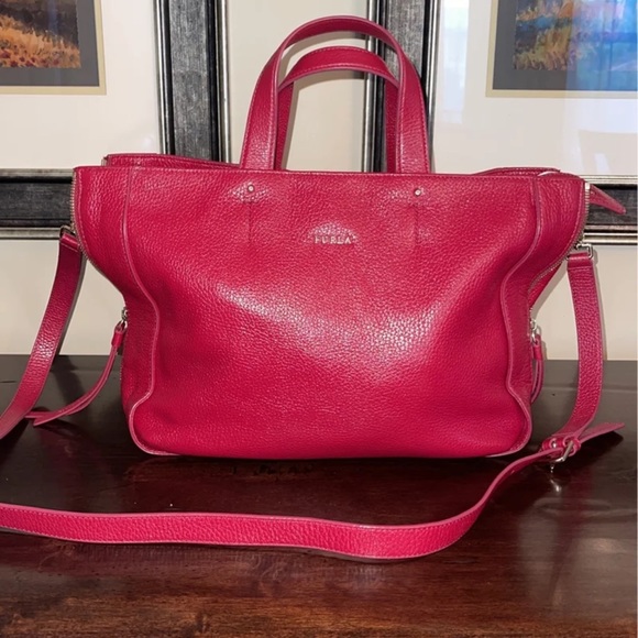 Furla Bags Furla Leather Satchel Poshmark